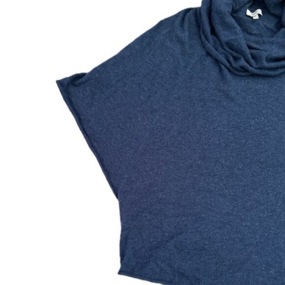 Joie Navy Blue 'Celia' Cowl Neck Armhole Poncho - Picture 5 of 8